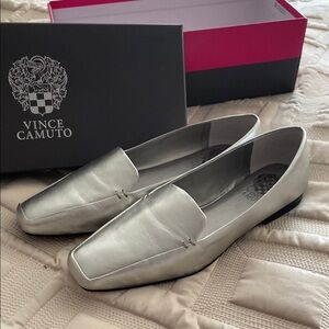Vince Camuto Silver Flats